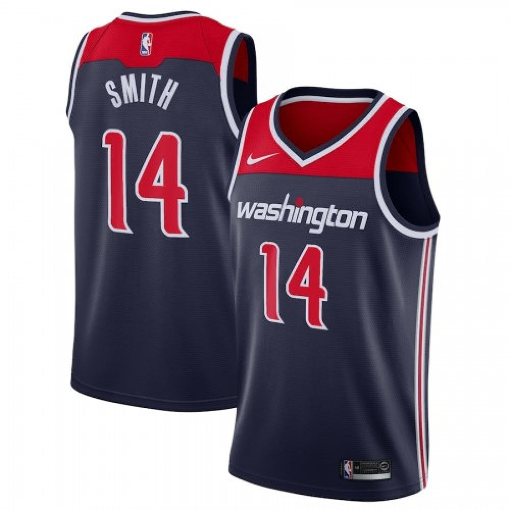 Men's Washington Wizards Ish Smith #14 Nike Navy Swingman NBA Jersey - Statement Edition
