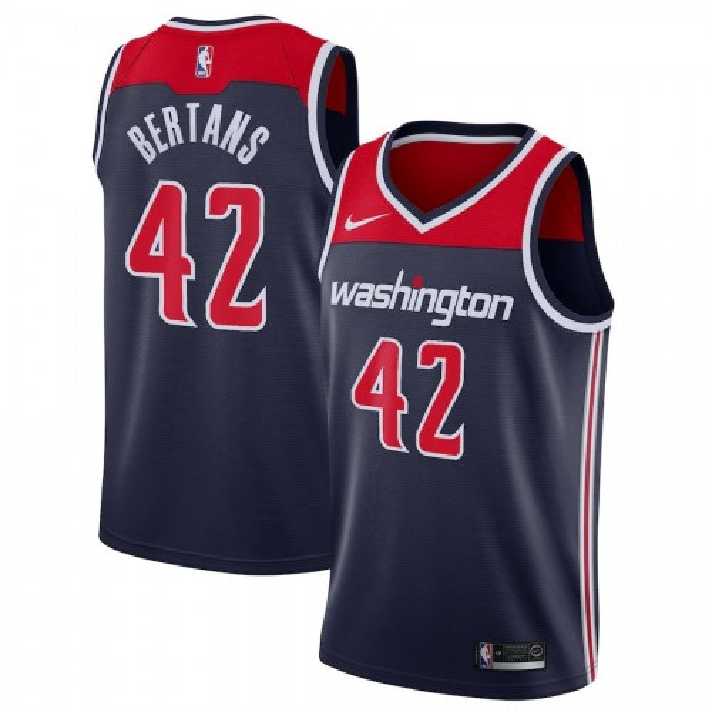 Men's Washington Wizards Davis Bertans #42 Nike Navy Swingman NBA Jersey - Statement Edition