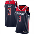 Men's Washington Wizards Bradley Beal #3 Jordan Navy 2020/21 Swingman NBA Jersey - Statement Edition