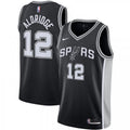 Men's San Antonio Spurs LaMarcus Aldridge #12 Nike Black 2020/21 Swingman NBA Jersey - Icon Edition