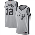 Men's San Antonio Spurs LaMarcus Aldridge #12 Jordan Silver 20/21 Swingman NBA Jersey- Statement Edition