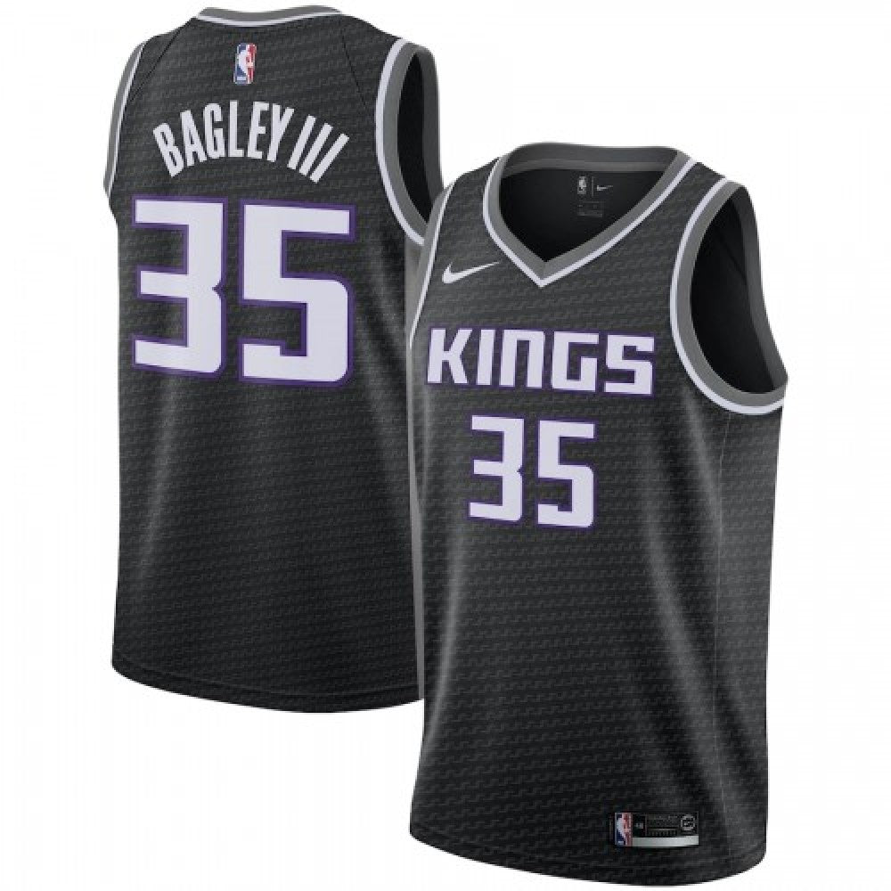 Men's Sacramento Kings Marvin Bagley III #35 Nike Black 2019/20 Swingman NBA Jersey - Statement Edition
