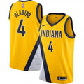 Men's Indiana Pacers Victor Oladipo #4 Nike Gold Finished Swingman NBA Jersey - Statement Edition
