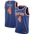 Men's New York Knicks Derrick Rose #4 Nike Blue 2020/21 Swingman NBA Jersey - Icon Edition