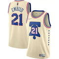 Men's Philadelphia 76ers Joel Embiid #21 Nike 2021 Swingman NBA Jersey - Earned Edition
