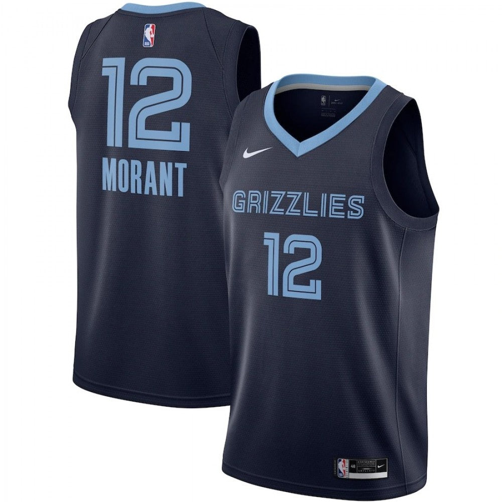 Men's Memphis Grizzlies Ja Morant Nike Navy 2020/21 Swingman NBA Jersey - Icon Edition