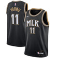 Men's Atlanta Hawks Trae Young Nike Black 2020/21 Swingman NBA Jersey - City Edition