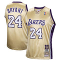 Men's Los Angeles Lakers Kobe Bryant #24 Throwback Gold Hall of Fame Class of 2020 NBA Jersey