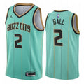 Men's Charlotte Hornets Lamelo Ball #2 Jordan Green Swingman NBA Jersey - Association Edition
