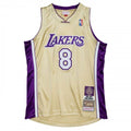 Men's Los Angeles Lakers Kobe Bryant #8 Throwback Gold Hall of Fame Class of 2020 NBA Jersey