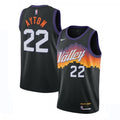 Men's Phoenix Suns DeAndre Ayton #22 Nike Black 2021 Swingman NBA Jersey - City Edition