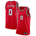 Men's Portland Trail Blazers Damian Lillard #0 Nike Red Swingman NBA Jersey - Classic Edition