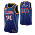 Men's Golden State Warriors Stephen Curry #30 Blue 2021/22 75th Anniversary NBA Jersey - Classic Edition