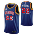 Men's Golden State Warriors Andrew Wiggins #22 Blue 2021/22 75th Anniversary NBA Jersey- Classic Edition