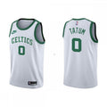 Men's Boston Celtics Jayson Tatum #0 Nike White 2021/22 75th Anniversary NBA Jersey-Classic Edition