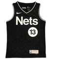 Men's Brooklyn Nets James Harden #13 Nike Black 2020/21 Swingman Player NBA Jersey C Earned Edition