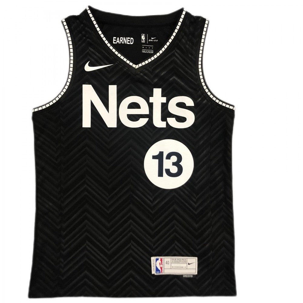 Men's Brooklyn Nets James Harden #13 Nike Black 2020/21 Swingman Player NBA Jersey C Earned Edition