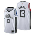 Men's LA Clippers Paul George #13 Nike White 2020/21 Swingman Player NBA Jersey C City Edition