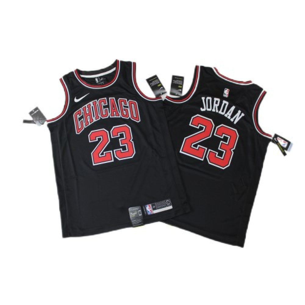 Men's Chicago Bulls Michael Jordan #23  Black Swingman NBA Jersey
