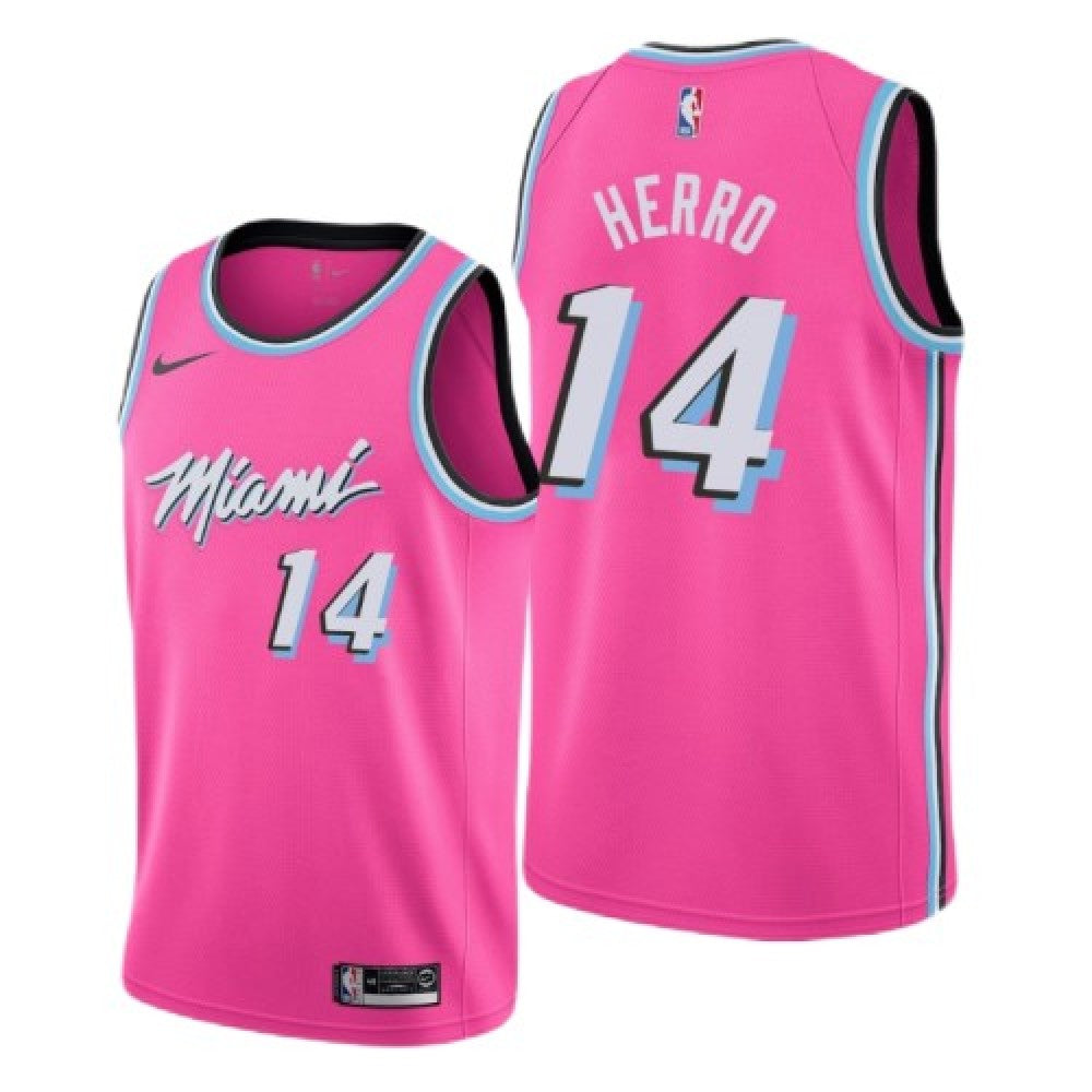 Men's Miami Heat Tyler Herro #14 Pink Swingman NBA Jersey - City Edition