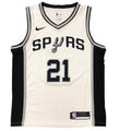 Men's San Antonio Spurs Tim Duncan #21 Nike White 2020/21 Swingman NBA Jersey - Association Edition