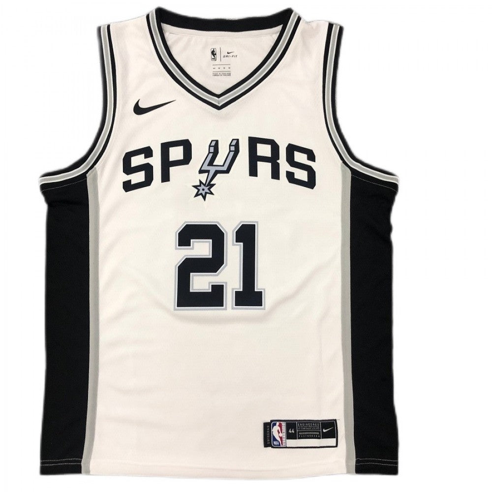 Men's San Antonio Spurs Tim Duncan #21 Nike White 2020/21 Swingman NBA Jersey - Association Edition