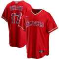 Men's Los Angeles Angels Shohei Ohtani #17 Nike Scarlet 2020 Alternate MLB Jersey