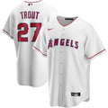Men's Los Angeles Angels Mike Trout #27 Nike White Home 2020 MLB Jersey