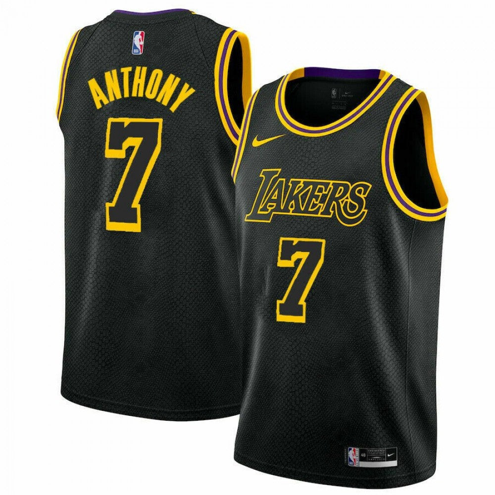 Men's Los Angeles Lakers Carmelo Anthony #7 Nike Black Swingman NBA NBA Jersey - City Edition