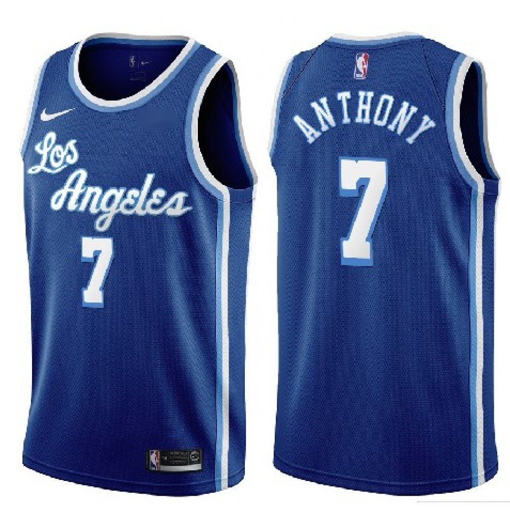 Men's Los Angeles Lakers Carmelo Anthony #7 Nike Blue Swingman NBA NBA Jersey - Classic Edition