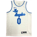 Men's Los Angeles Lakers Russell Westbrook #0 Nike White Swingman NBA NBA Jersey - Classic Edition