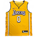 Men's Los Angeles Lakers Russell Westbrook #0 Nike Yellow Swingman NBA NBA Jersey - City Edition
