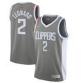 Men's LA Clippers Kawhi Leonard #2 Nike Gray 2020/21 Swingman Player NBA Jersey - Earned Edition