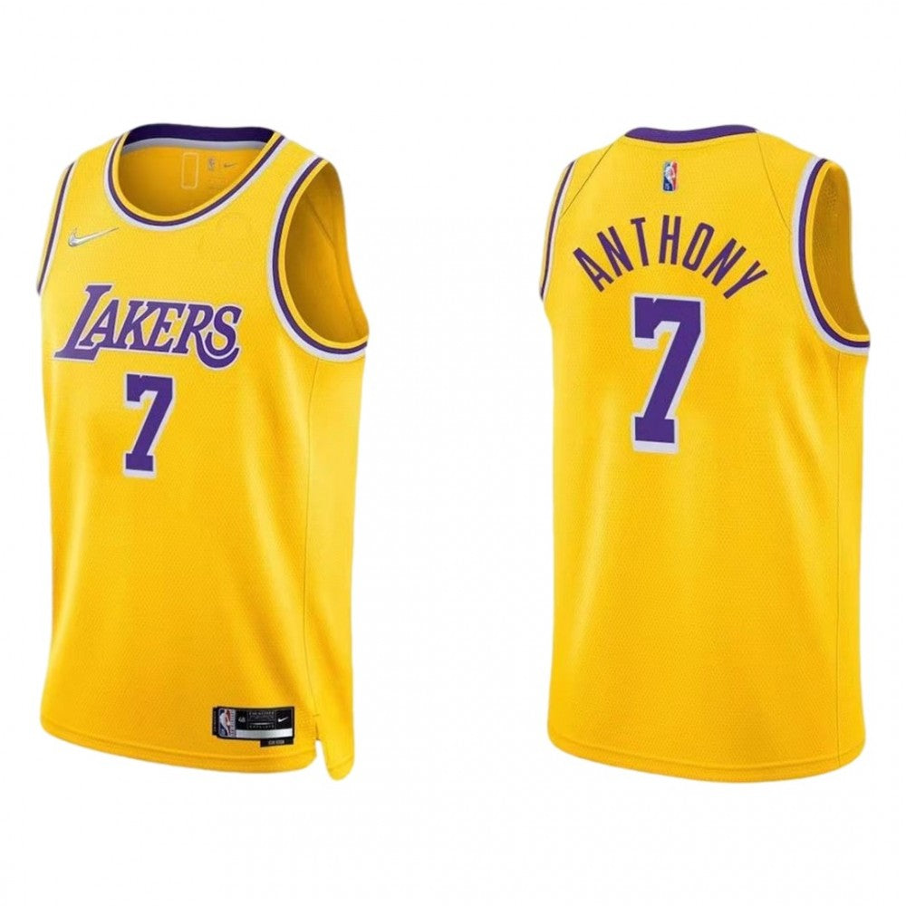 Men's Los Angeles Lakers Carmelo Anthony #7 Nike Gold 2021/22 Swingman NBA Jersey - Icon Edition