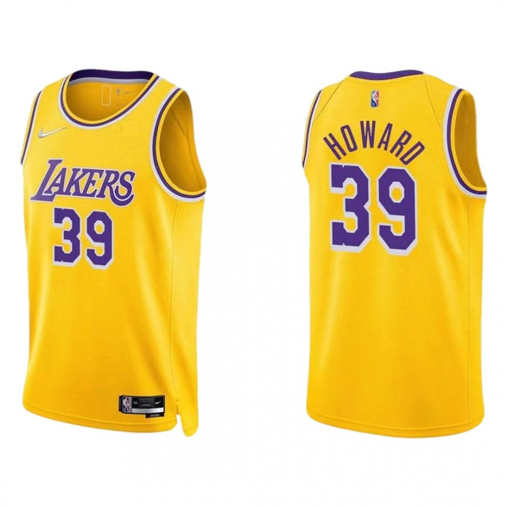 Men's Los Angeles Lakers Dwight Howard #39 Nike Gold 2021/22 Swingman NBA Jersey - Icon Edition