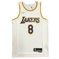 Men's Los Angeles Lakers Kobe Bryant #8 Nike White Swingman NBA NBA Jersey - Icon Edition