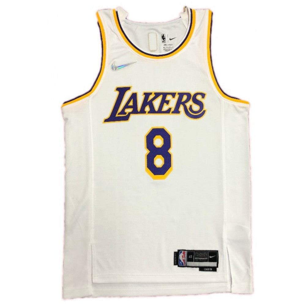 Men's Los Angeles Lakers Kobe Bryant #8 Nike White Swingman NBA NBA Jersey - Icon Edition