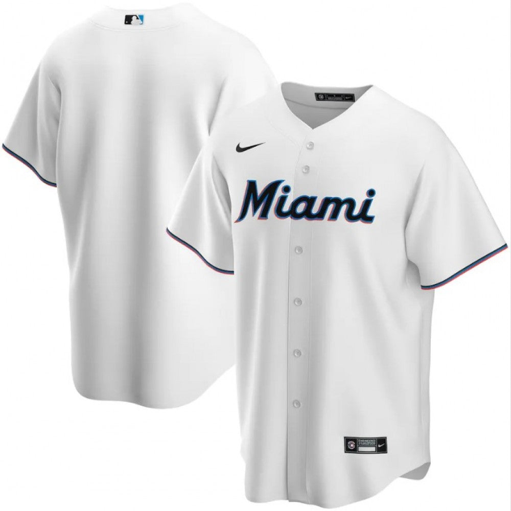 Men's Miami Marlins Nike White Home 2020 MLB Jersey