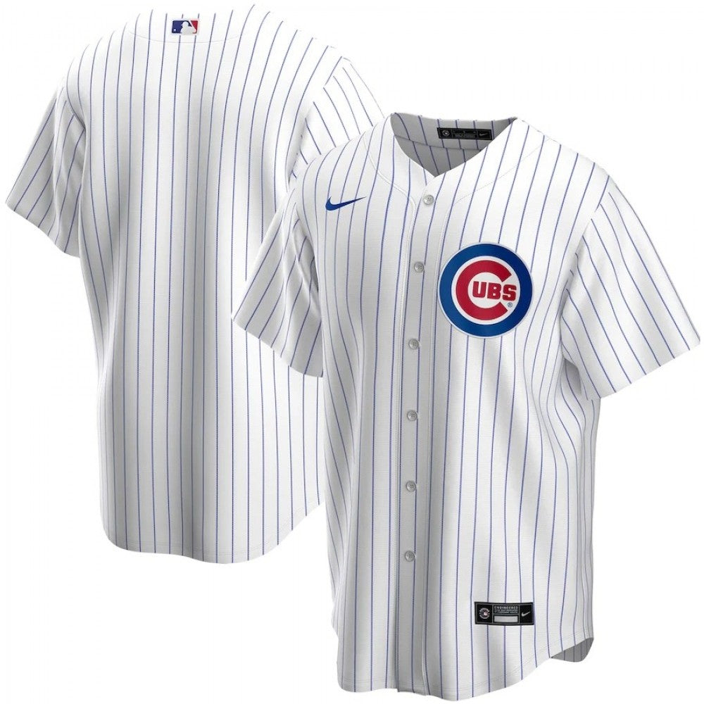 Men's Chicago Cubs Nike White&amp;Royal Home 2020 MLB Jersey