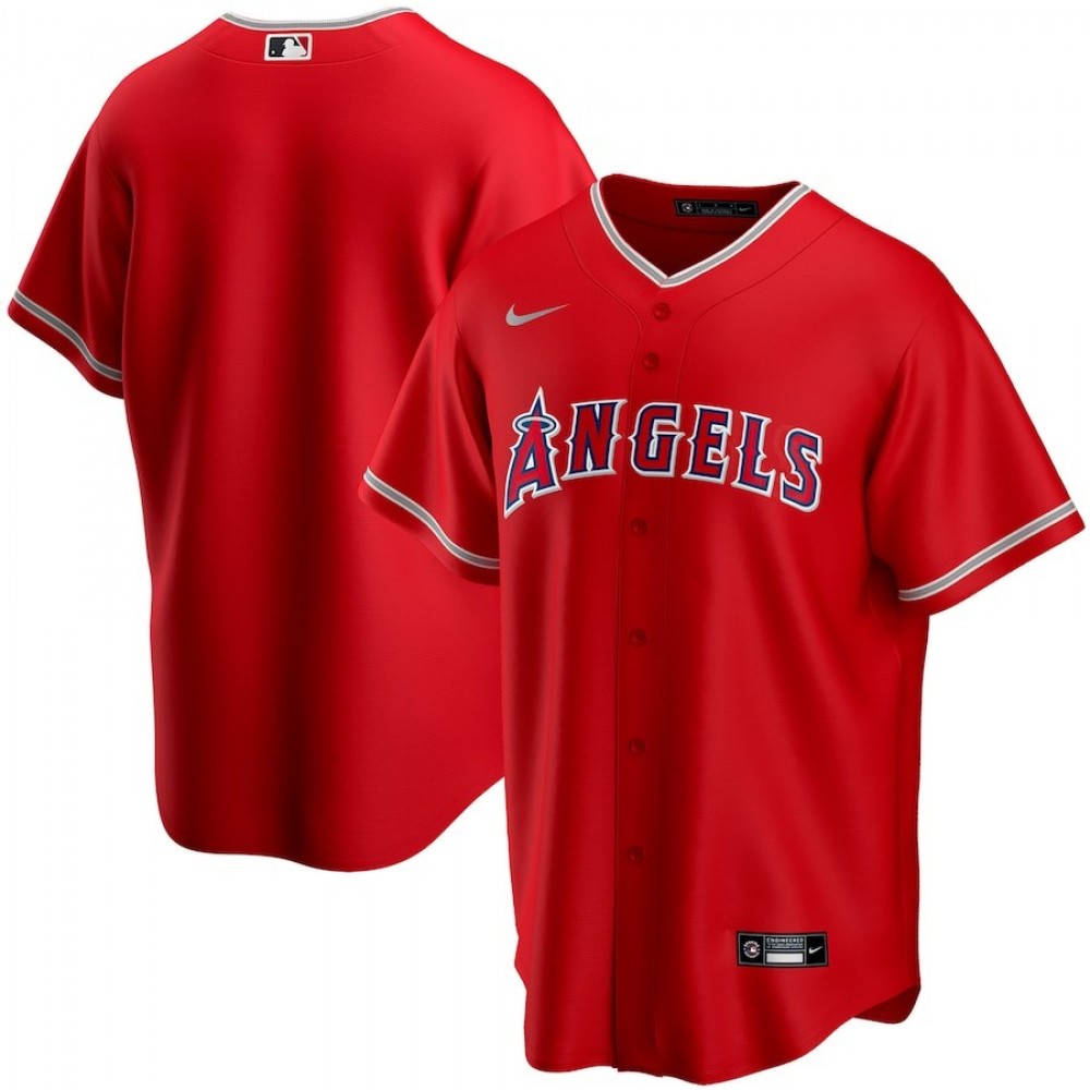 Men's Los Angeles Angels Nike Scarlet 2020 Alternate MLB Jersey