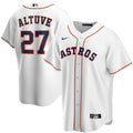 Men's Houston Astros #27 ALTUVE Nike White Home 2020 MLB Jersey