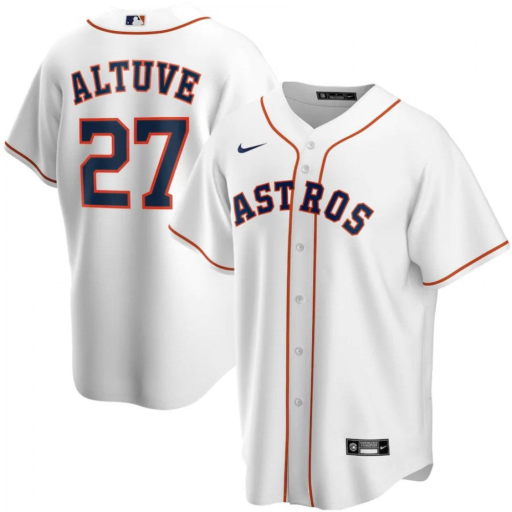 Men's Houston Astros #27 ALTUVE Nike White Home 2020 MLB Jersey