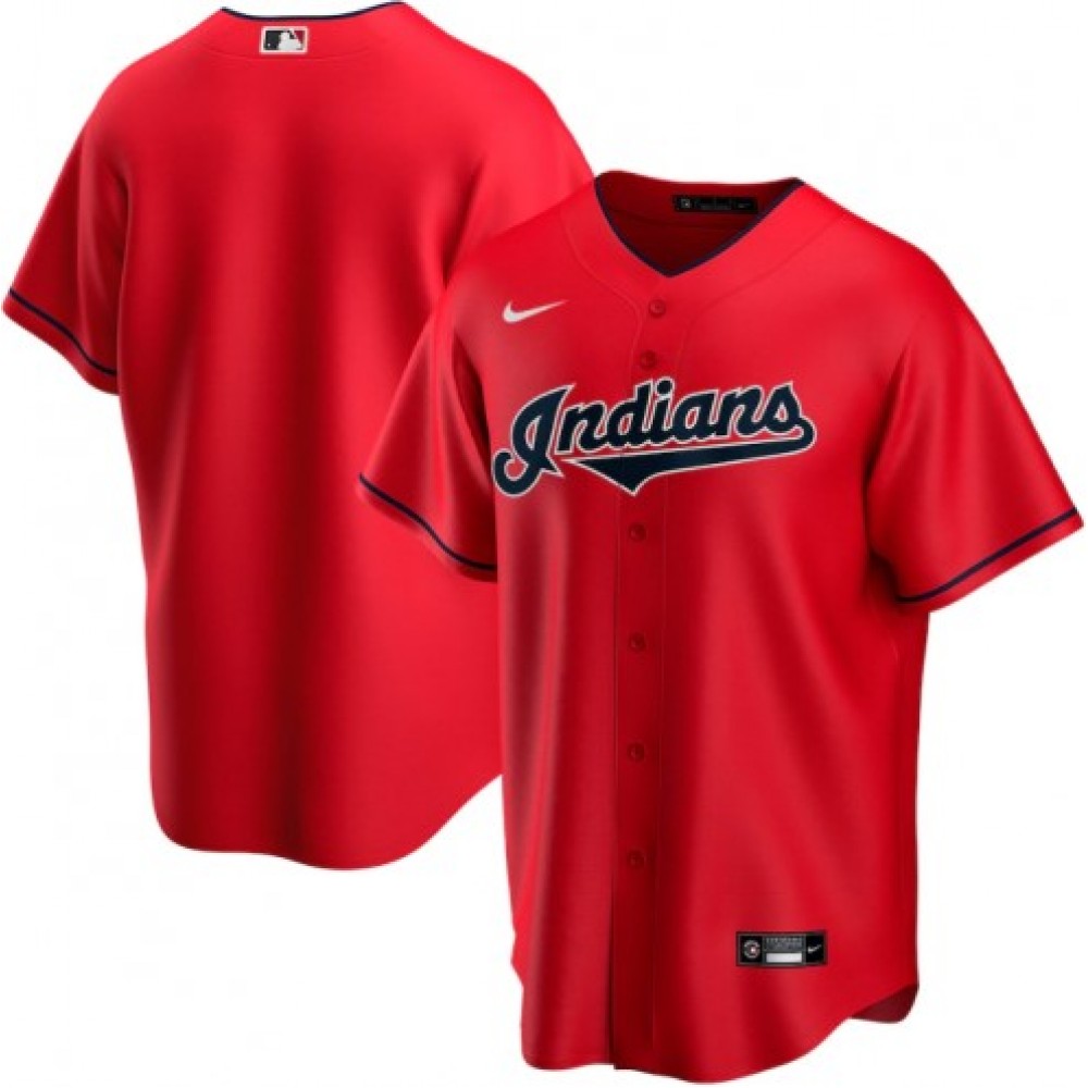 Men's Cleveland Indians Nike Red Alternate 2020 MLB Jersey