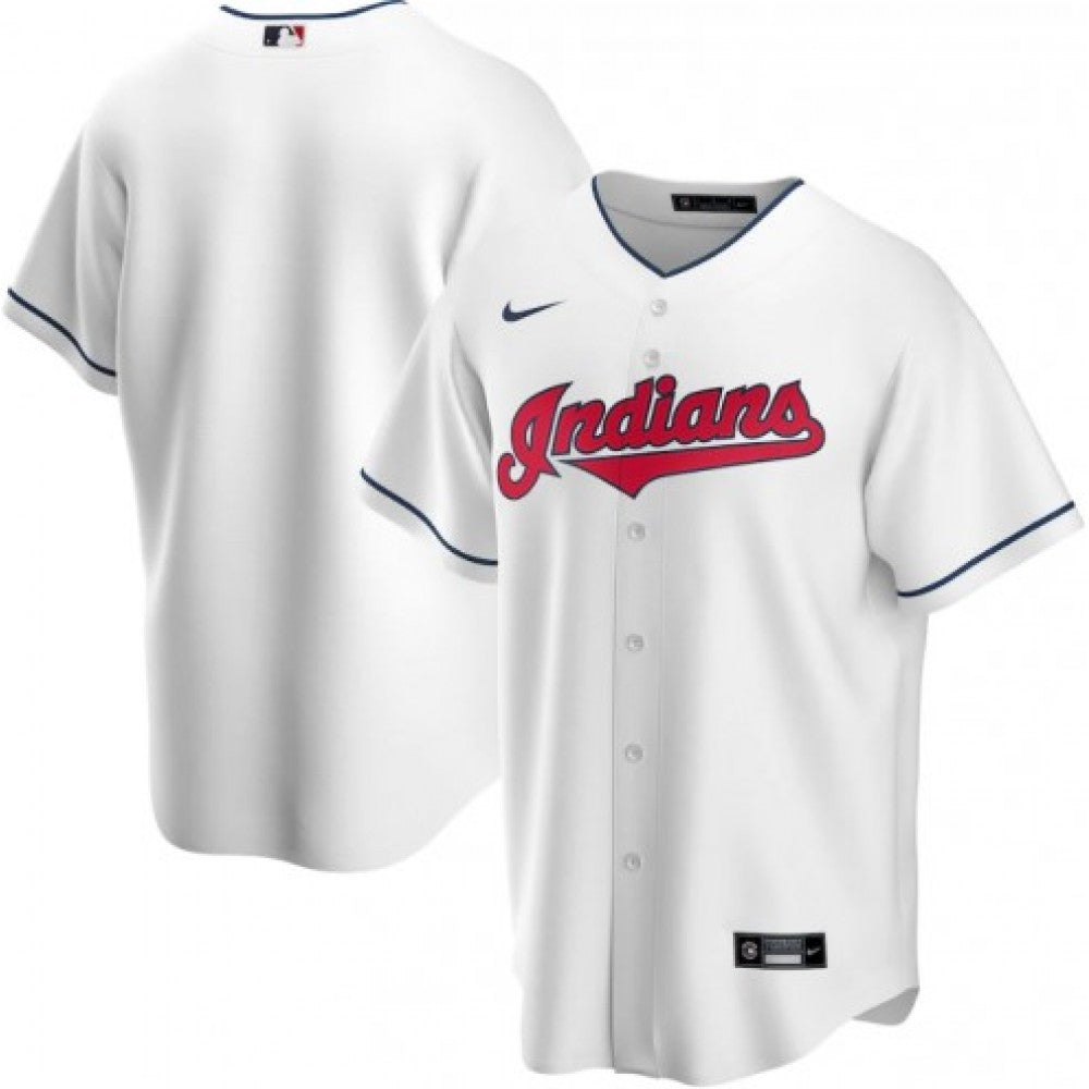 Men's Cleveland Indians Nike White Home 2020 MLB Jersey