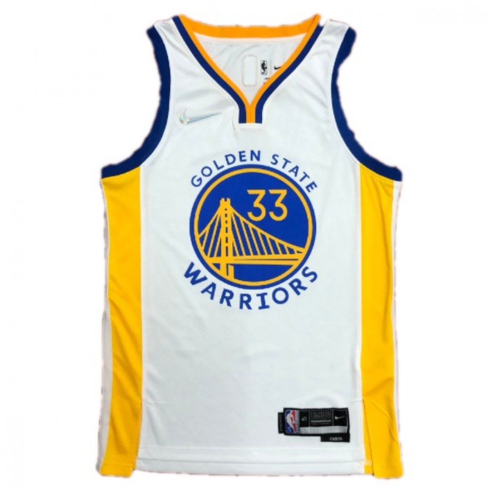 Men's Golden State Warriors James Wiseman #33 Nike White 2021/22 Swingman NBA Jersey - Association Edition