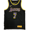 Men's Los Angeles Lakers Carmelo Anthony #7 Nike Black 2020/21 Swingman NBA Jersey C Earned Edition