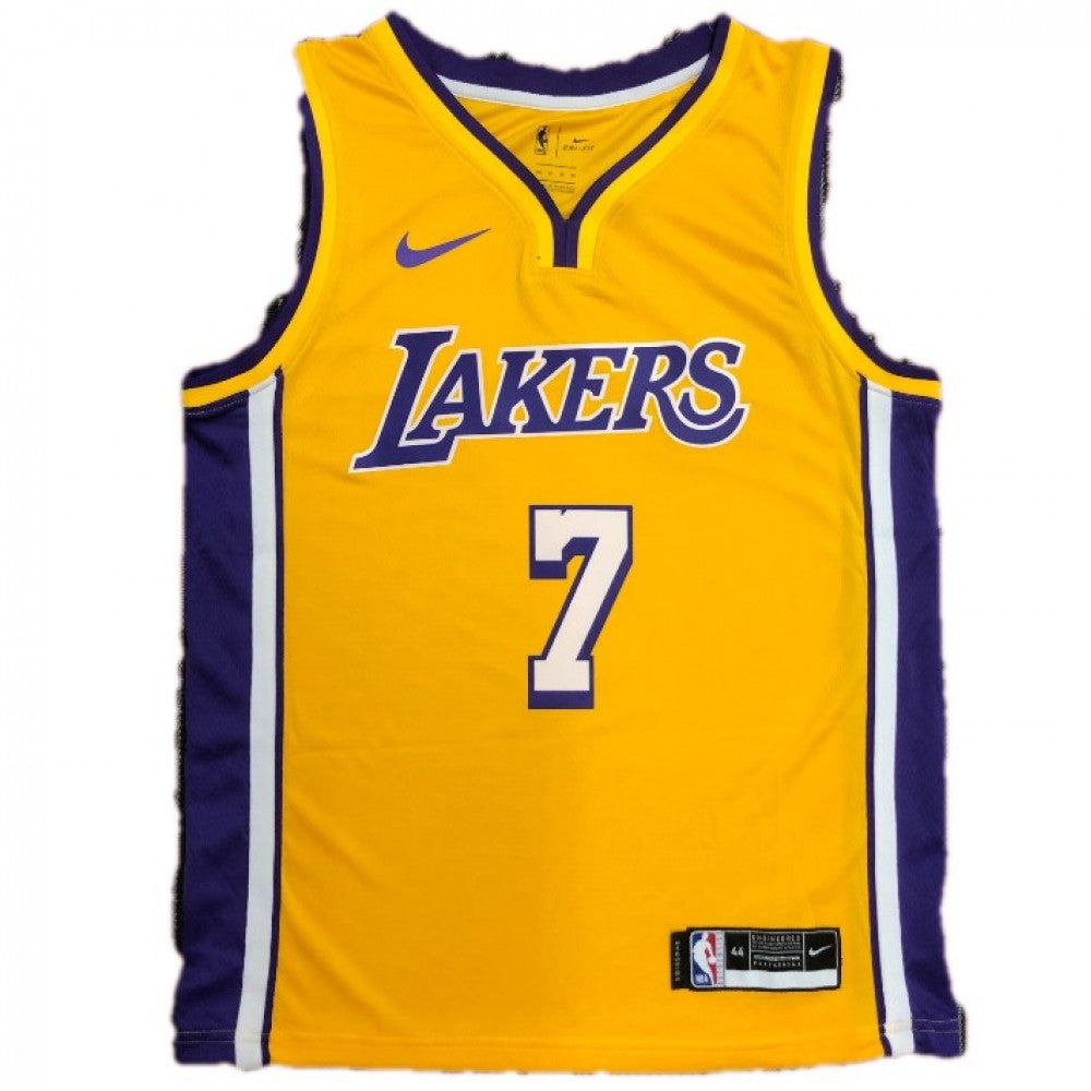 Men's Los Angeles Lakers Carmelo Anthony #7 Nike Yellow Swingman NBA Jersey - Icon Edition
