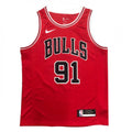Men's Chicago Bulls Dennis Rodman #91 Nike Red Swingman NBA Jersey - Icon Edition