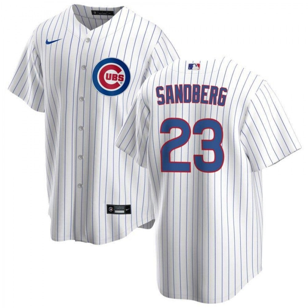 Men's Chicago Cubs Ryne Sandberg #23 Nike White Home Player MLB Jersey