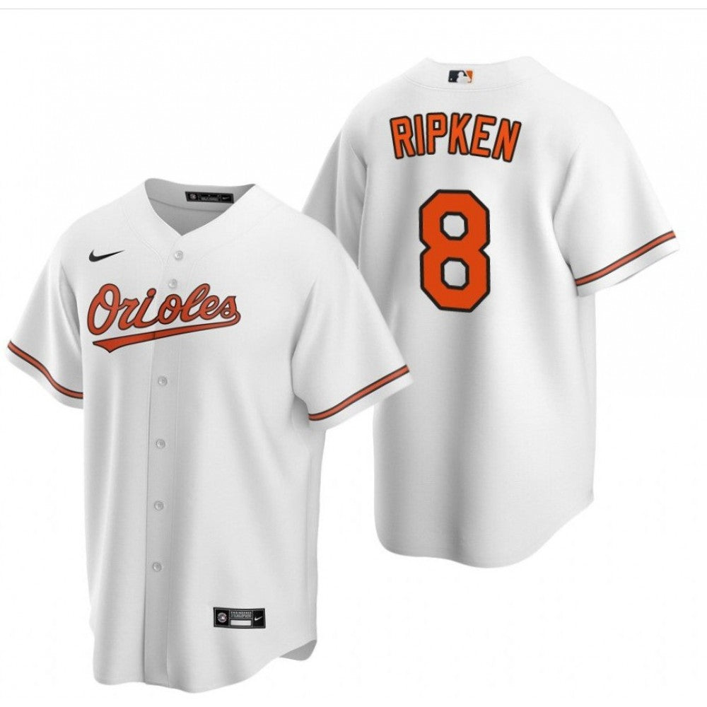 Men's Baltimore Orioles Cal Ripken #8 Nike White Home 2020 MLB Jersey